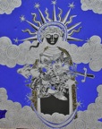 LA VIRGEN DE LA LÀGRIMA PERPETUA acrílico sobre lienzo